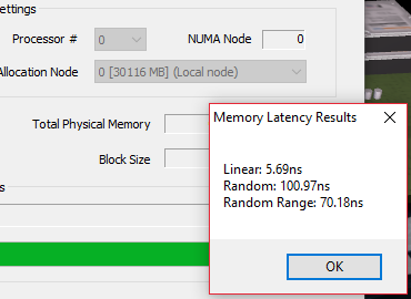 NUMA Memory Latency Same Node