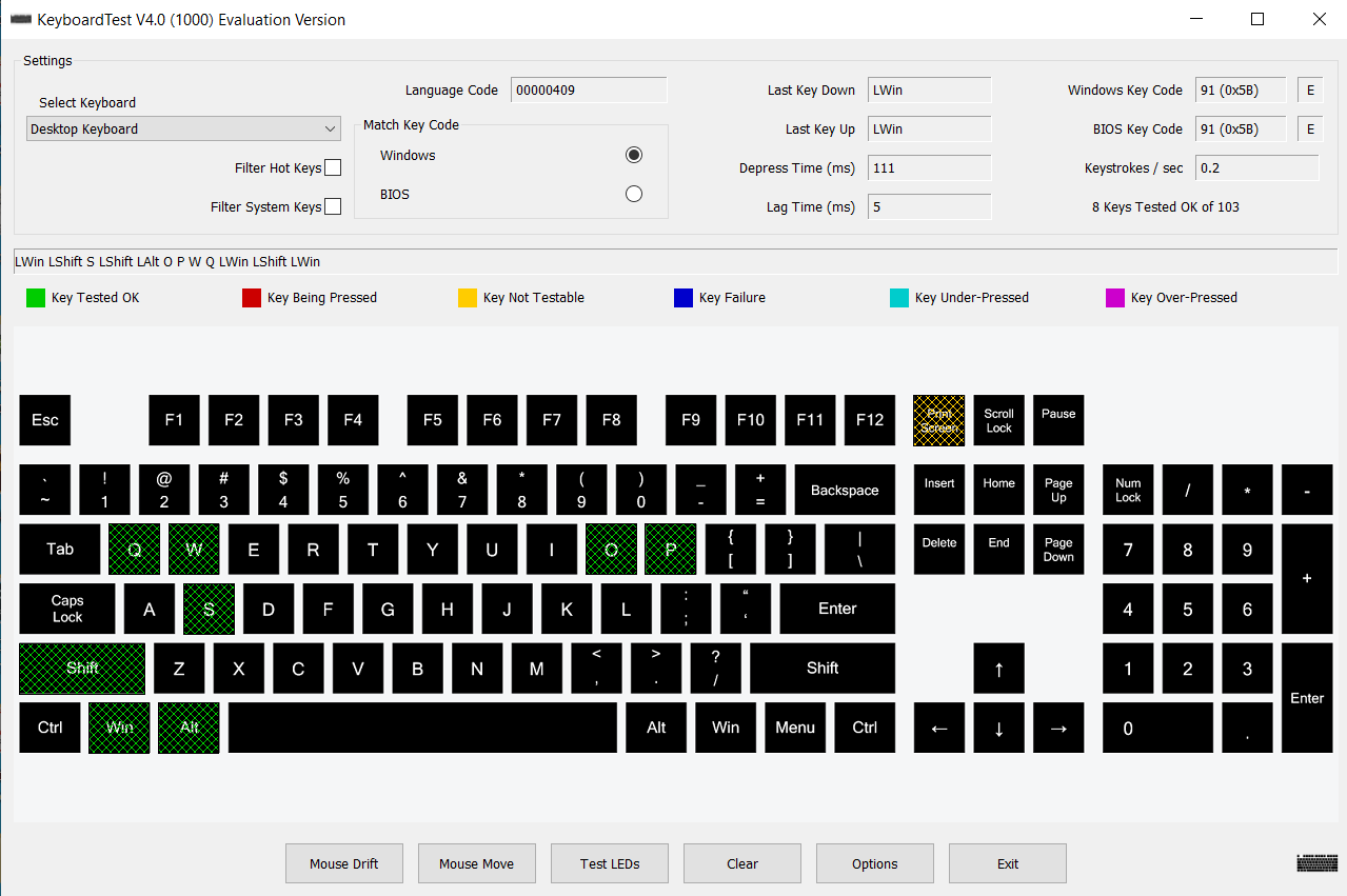 Key tester