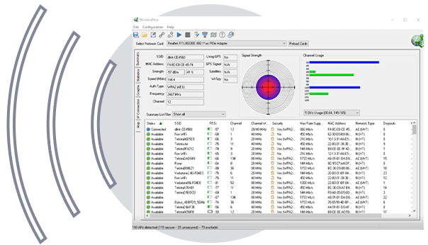 WirelessMon - monitoring software main image